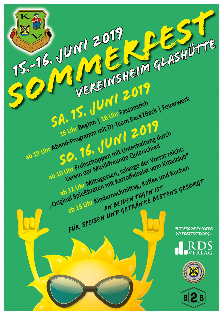 Plakat-Sommerfest-2019 | Karnevalsverein "Die Quierschder Wambe" e.V.
